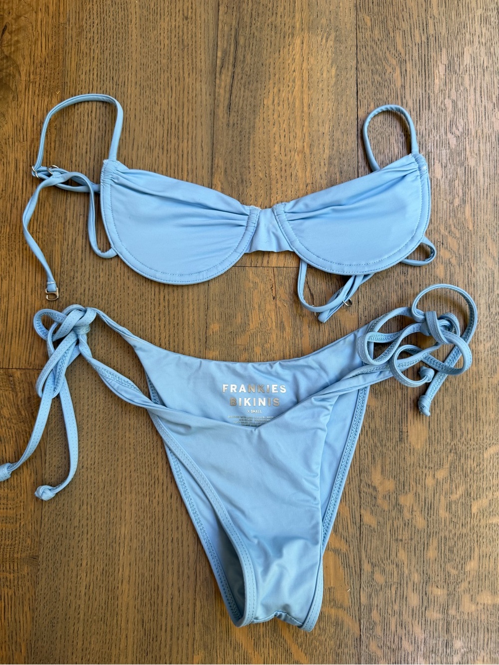Frankie's Bikinis Sky Blue Tie-Side Two-Piece Bikini